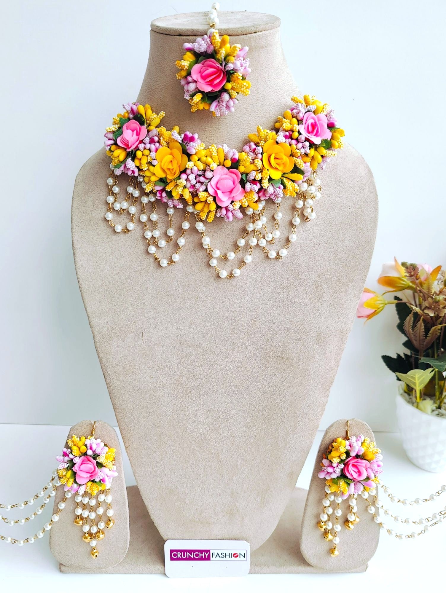 Haldi Jewellery Set Snapdeal Flower Jewellery A2 Fashion Bridal