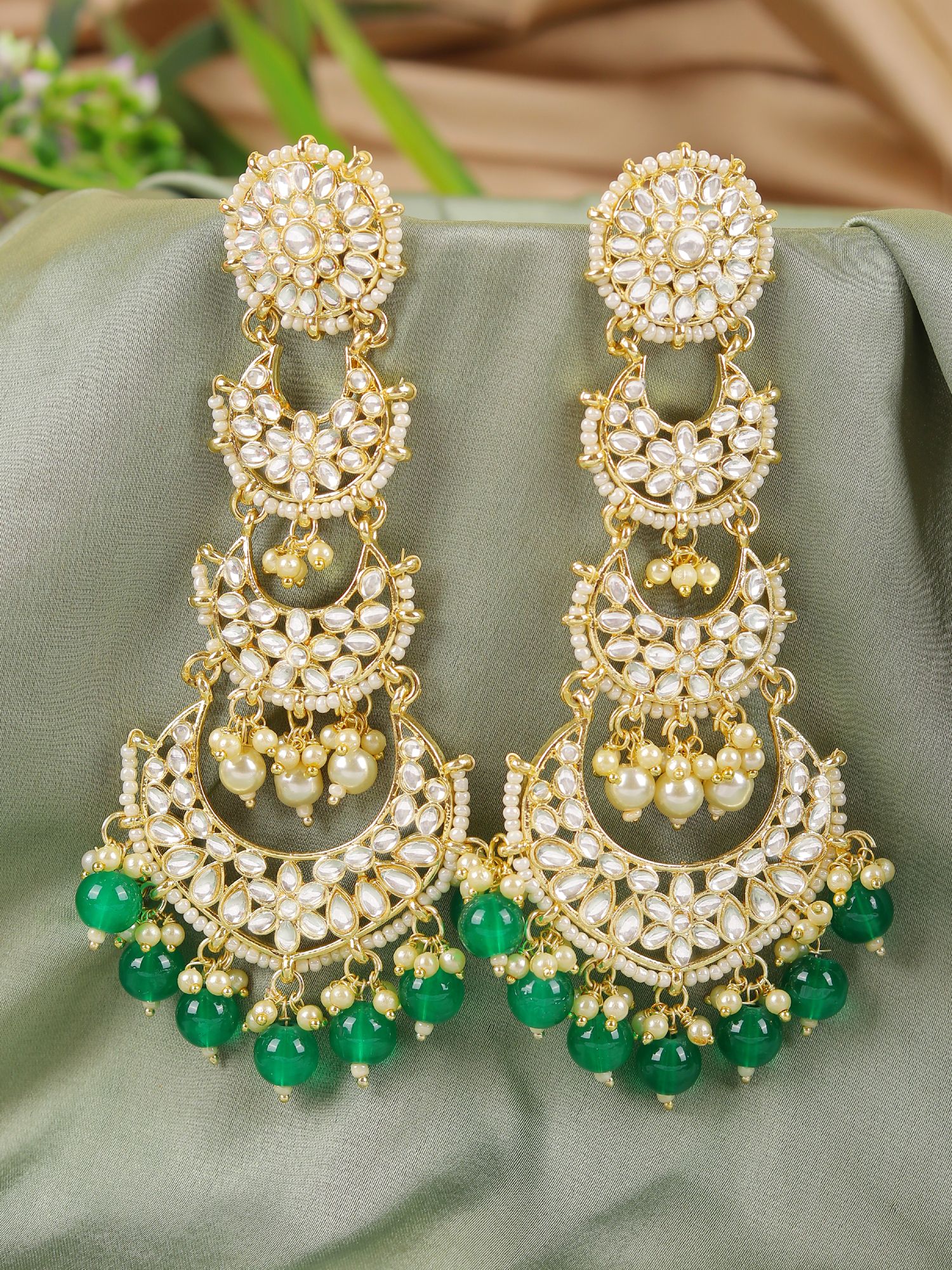 Hotel Kalinga Emerald Earrings Tiffany Kalinga Ashok Green