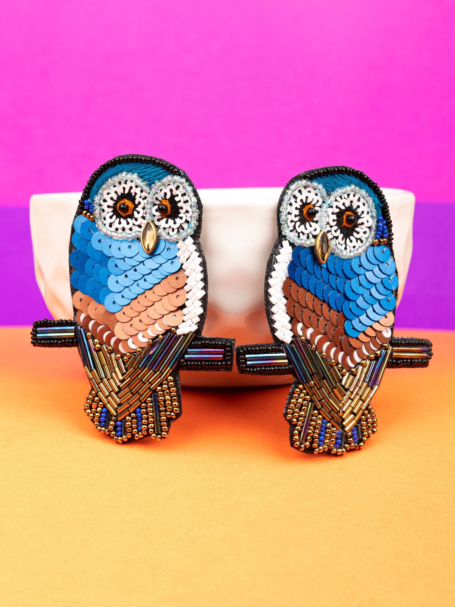 Quirky Owl- Unique Beaded Earrings for Women Girls