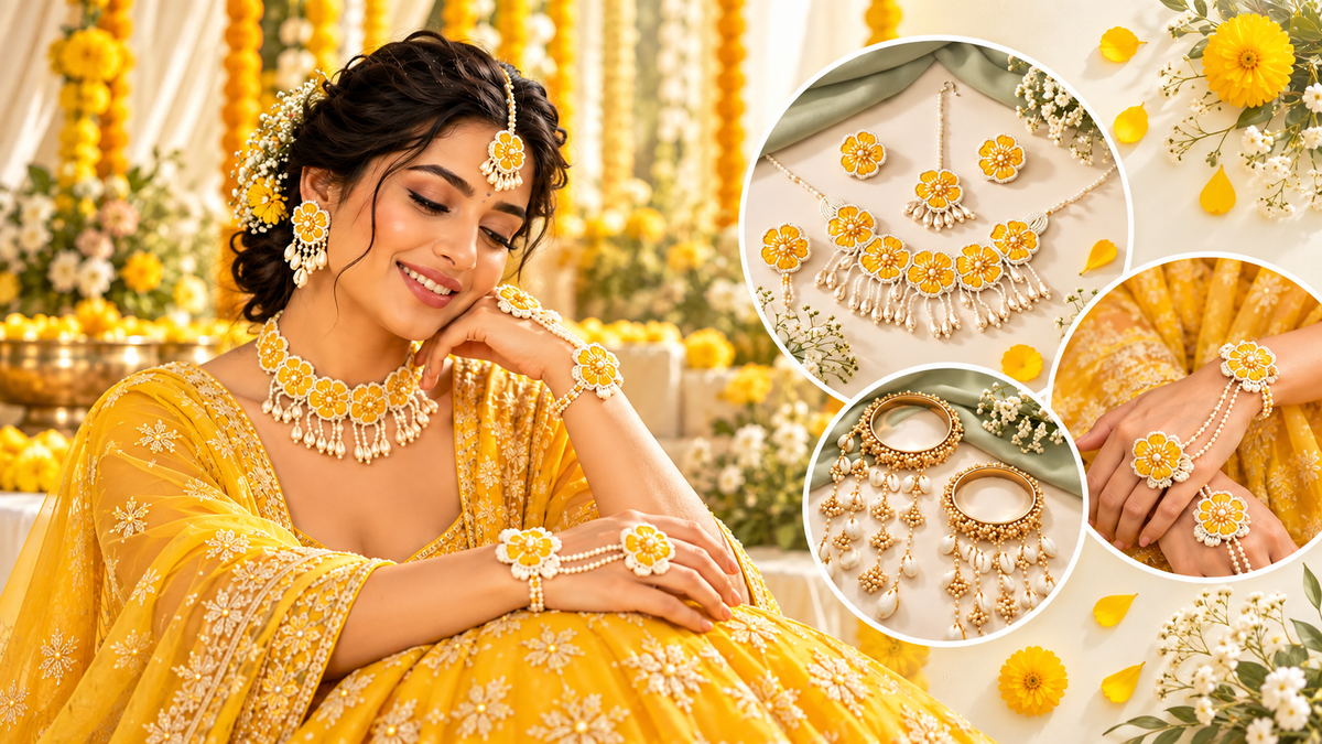 Haldi Jewellery Styling Tips for Brides