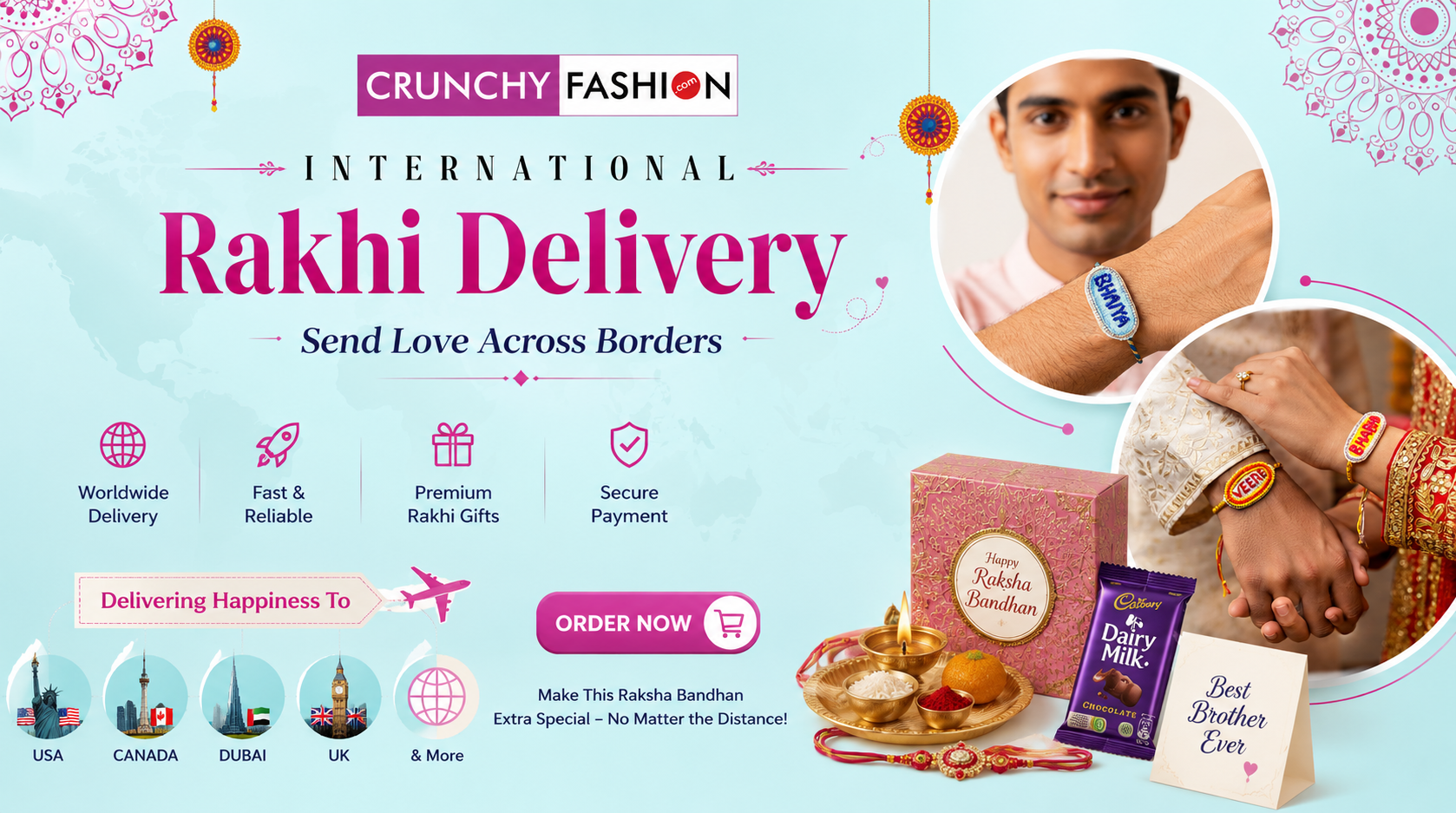 Send Rakhi Online Internationally in 2026 - USA, Canada & Dubai Delivery Guide