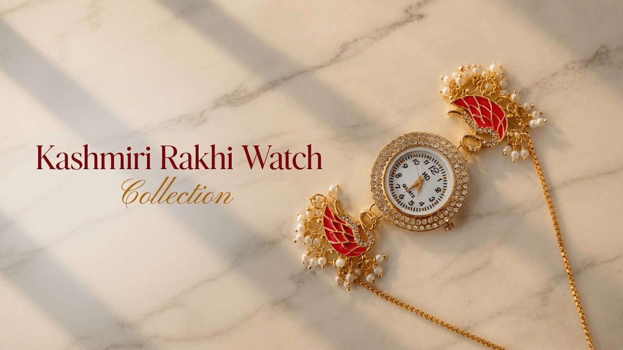 Kashmiri Rakhi Watch – The Perfect Blend of Tradition and Style