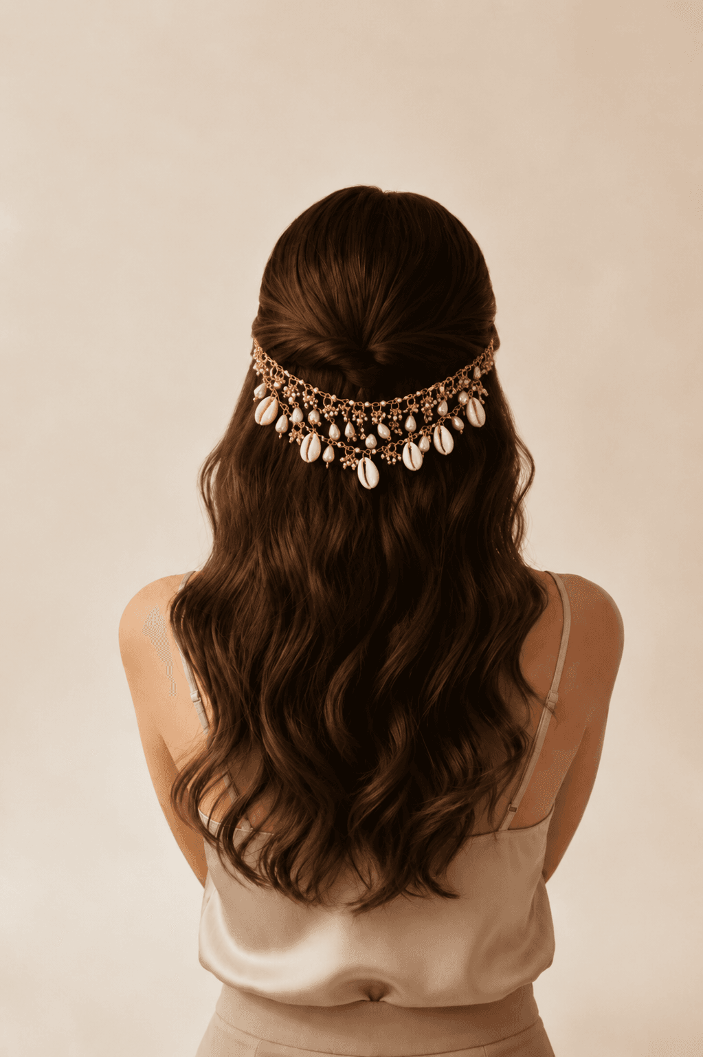 Sea Shell Wedding Hair Accessory for Open Hair