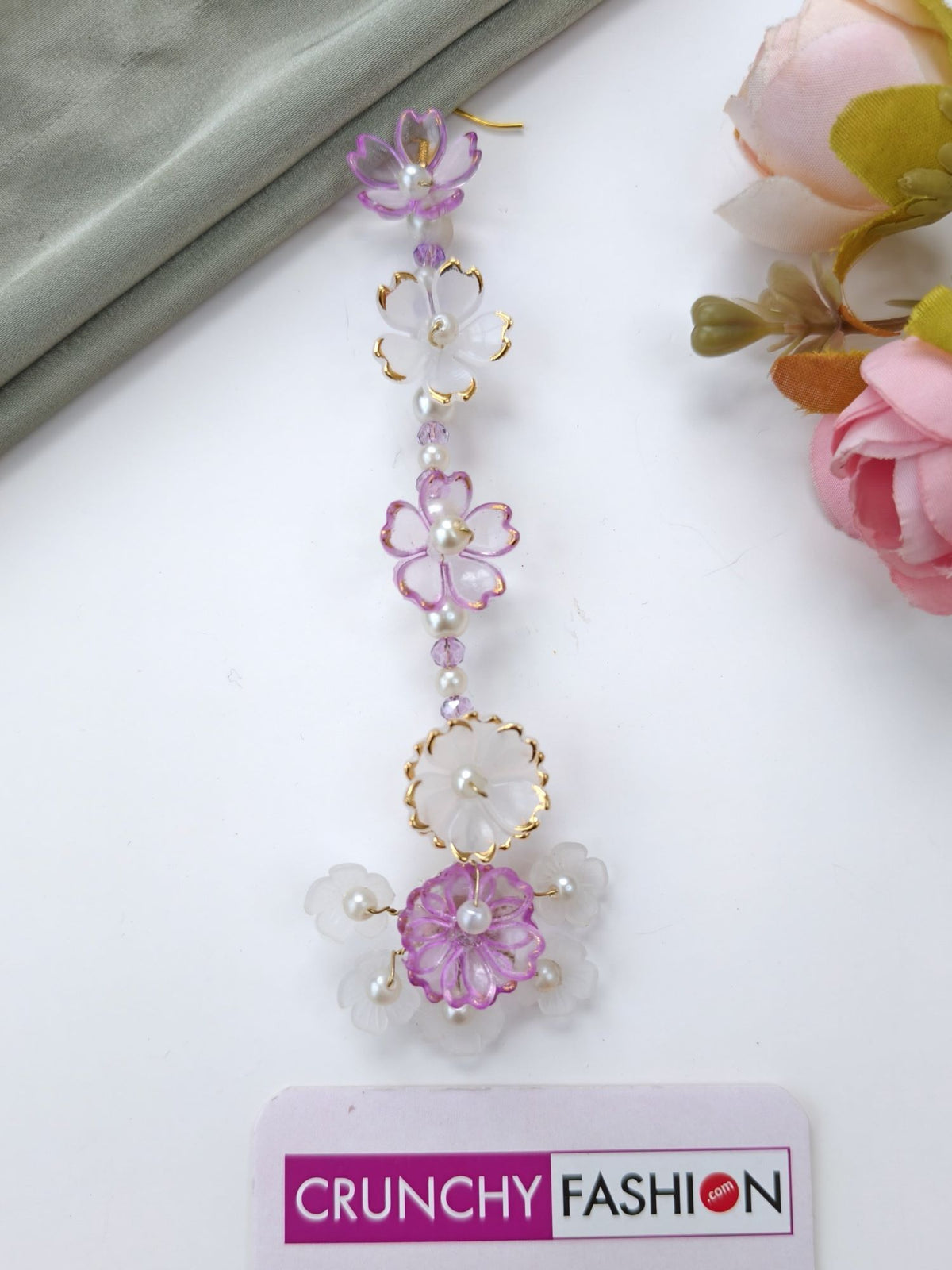 Lavender floral bridal jewellery set for haldi mehendi, resin beads, gold plating, designer wedding accessories 2026