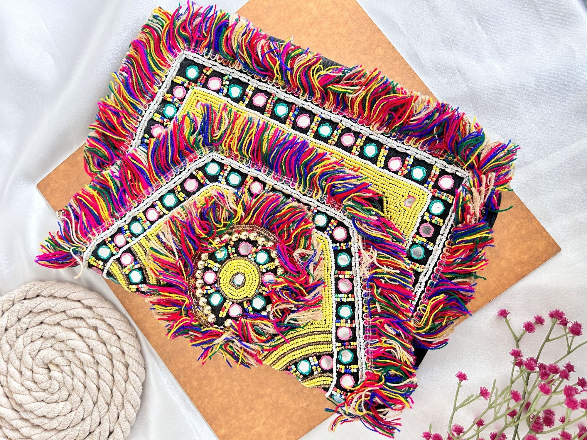 Fashionable Multicolored Handmade Bohemian Fashion Handbags for Women