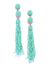 Chloe Tassel Drops- Pastel Beaded Tassel Earrings for Women