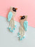 Bird Danglers- Quirky Handmade Beaded Dangler Earrings