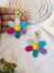 Rainbow Petals Earrings-Multicolored Handmade Beaded Floral Earrings for Women