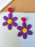 Lavender Bloom Earrings-Handmade Purple Beaded Floral Earrings for Women