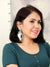 Shankha Earrings-White-Gold Handmade Beaded Shiv Shankha Earrings for Women