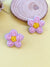 Pink Handmade Beaded Flower Studs Earrings for Women