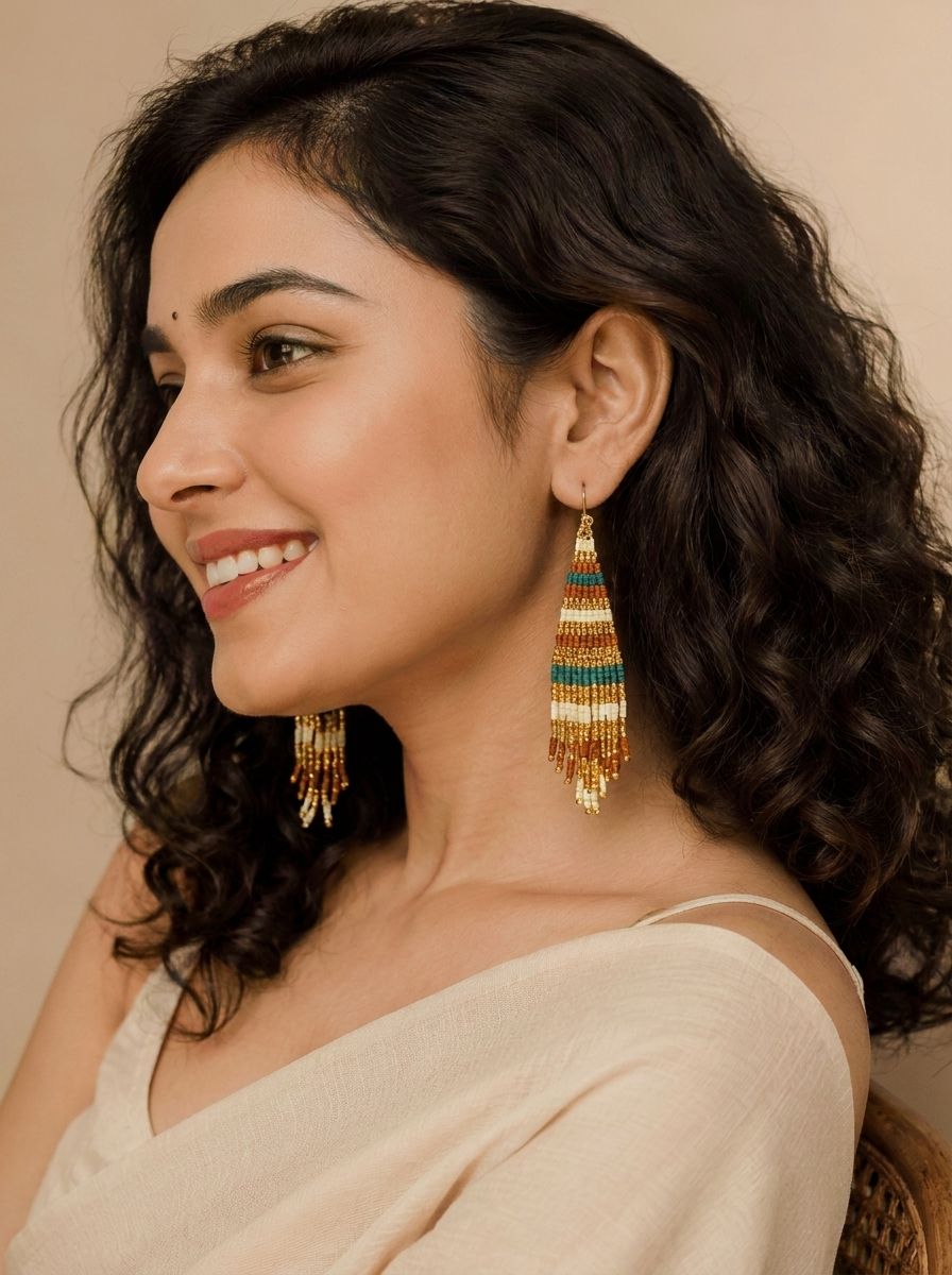 Multicolored Magic: Handmade Danglers for Everyday Glamour