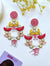 Roopali Earrings-Multicolored Handmade Beaded Haldi/Mehndi Earrings for Women