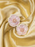 Pink Blossom Studs-Handcrafted Beaded Stud Earrings for Women & Girls