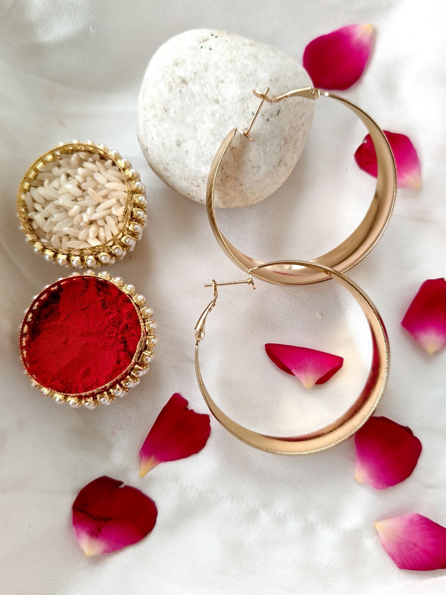 Elephant Kundan Rakhi hamper set of 2 for brother and bhabhi