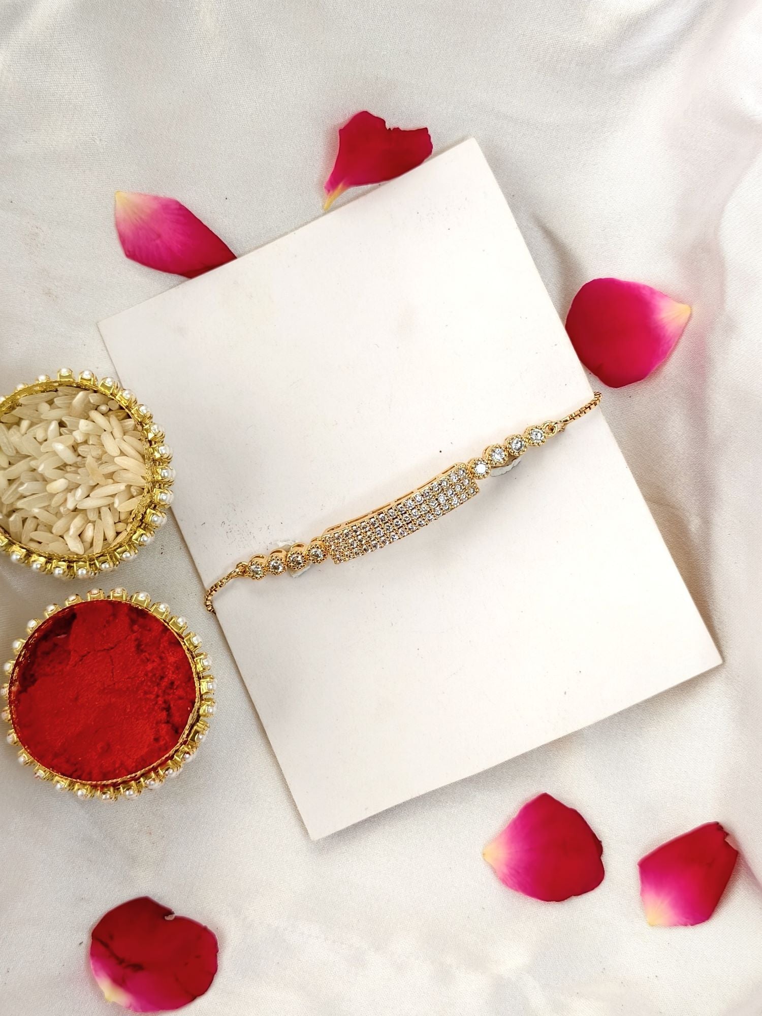 RAKHI HAMPER with bracelet rakhi for brother and chocolate gift