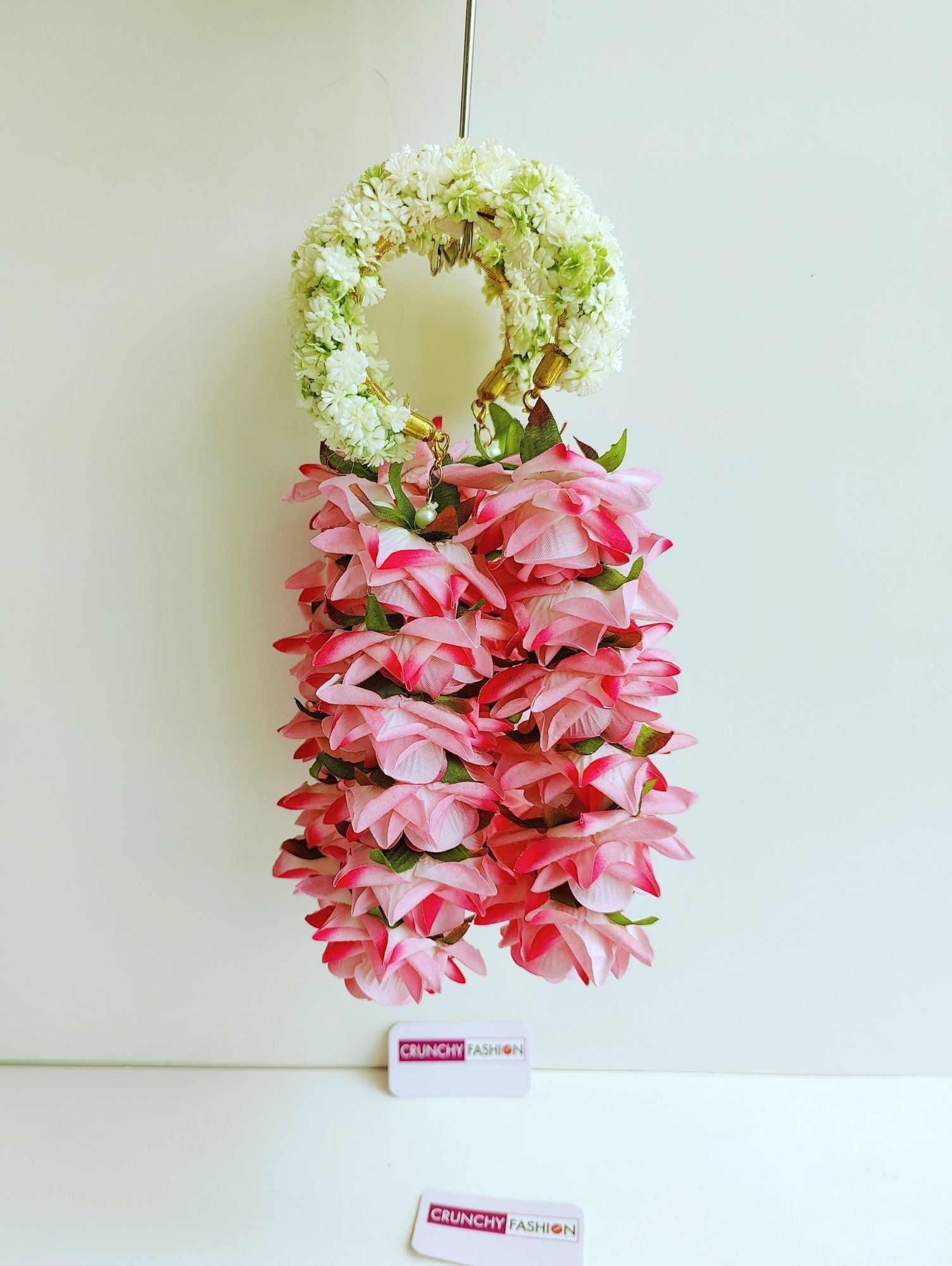 Purple Bridal Kaleere with pink-white roses, pearl accents for Haldi, Mehandi, Baby Shower, | wedding on Shopify