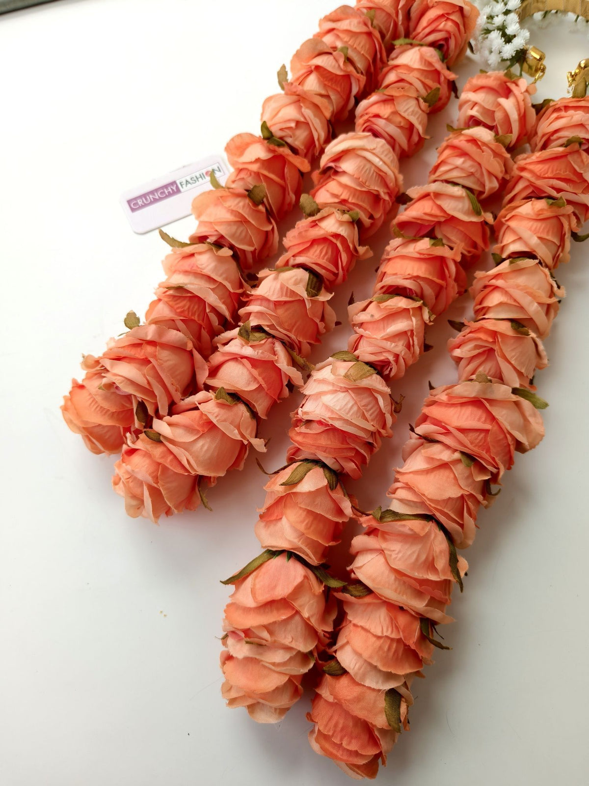Orange peach bridal kalire, floral kaleera for haldi and mehndi