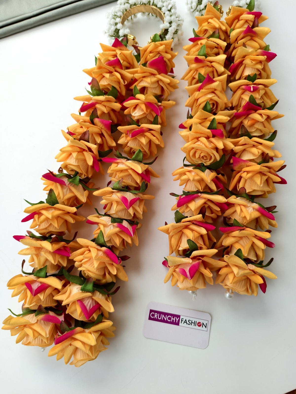 Peach roses bridal kalire, floral kaleera for haldi and mehndi
