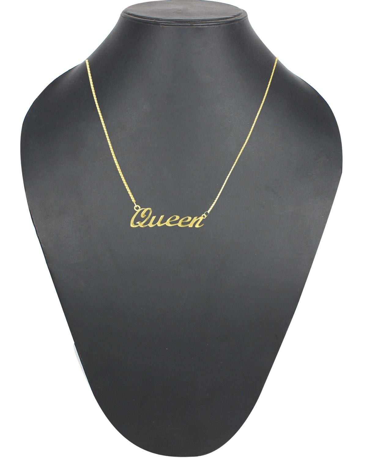 Queen pendant, long gold chain necklace for women and girls, ideal for party and date