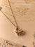 Crystal Studded Stainless Steel Tarnish Free Heart Pendant Necklace