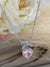 Beautiful Heart Stone Crystal Pendant Necklace for Girls