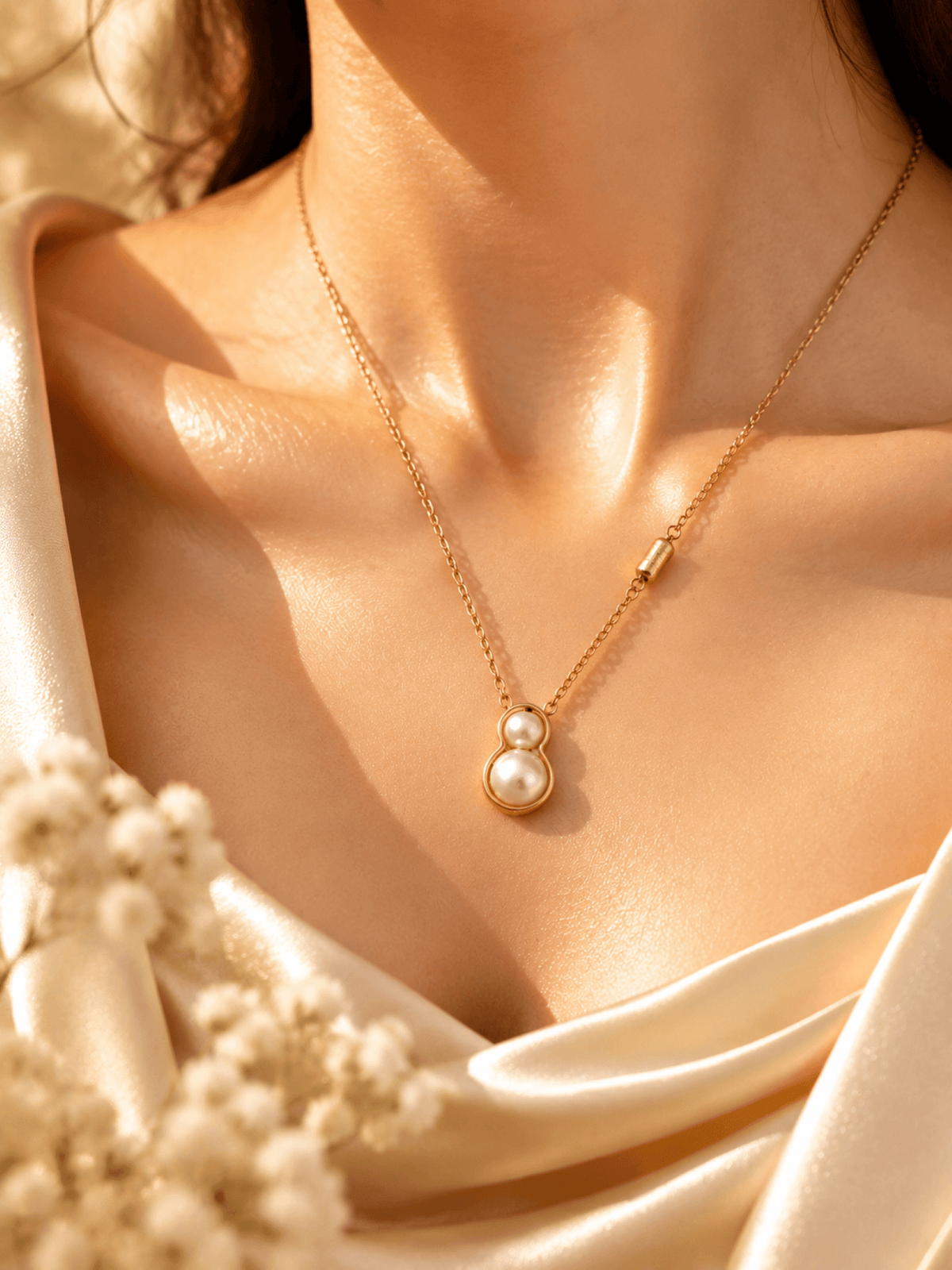 Gold plated crystal girl pendant necklace for women, designer cable chain, anti-tarnish, perfect for parties