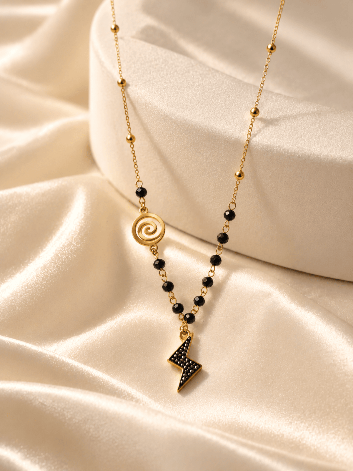 Gold-plated brass crystal girl pendant necklace for women