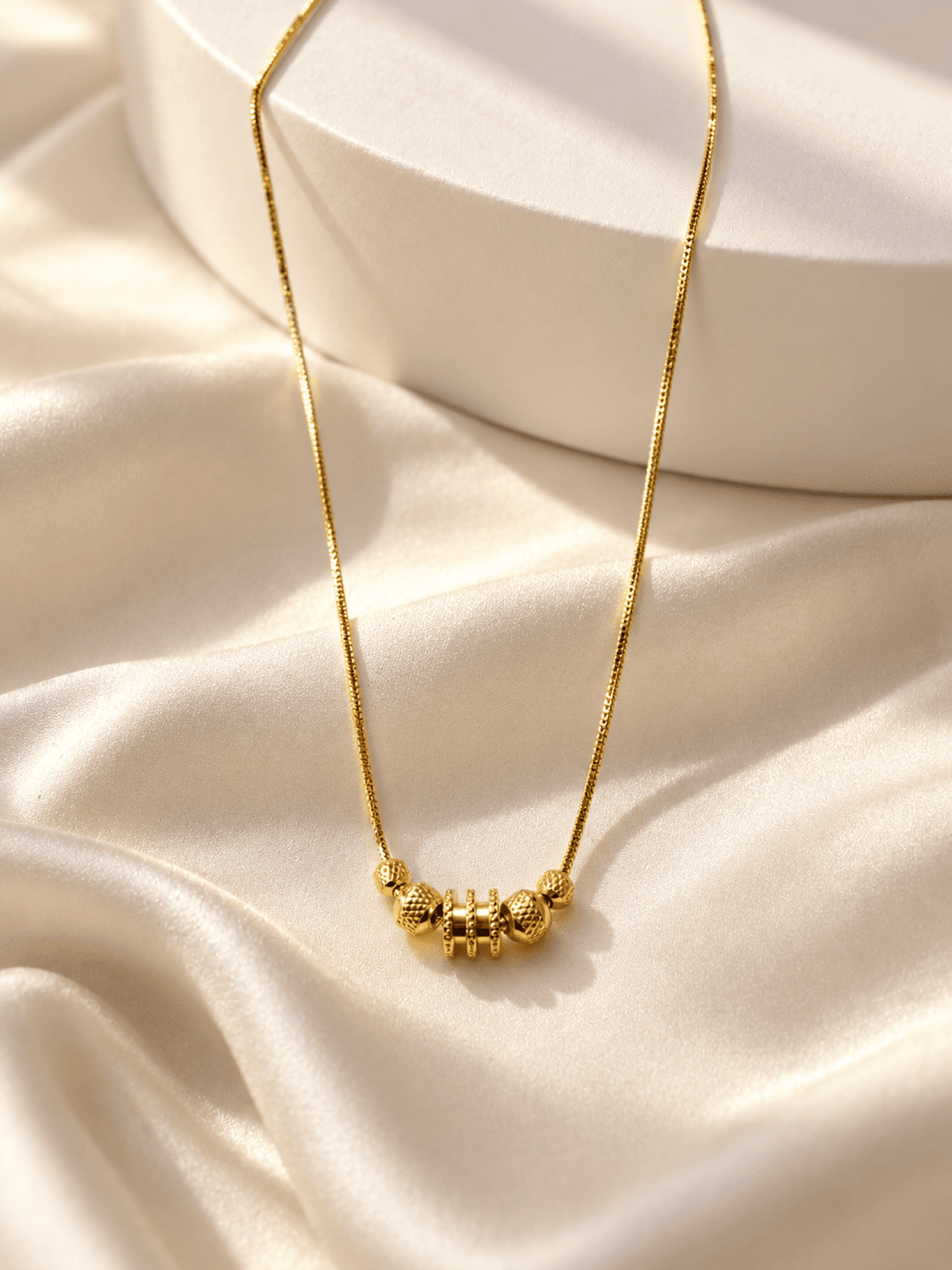 Gold plated crystal brass pendant necklace for women, designer cable chain, perfect for parties or gifting