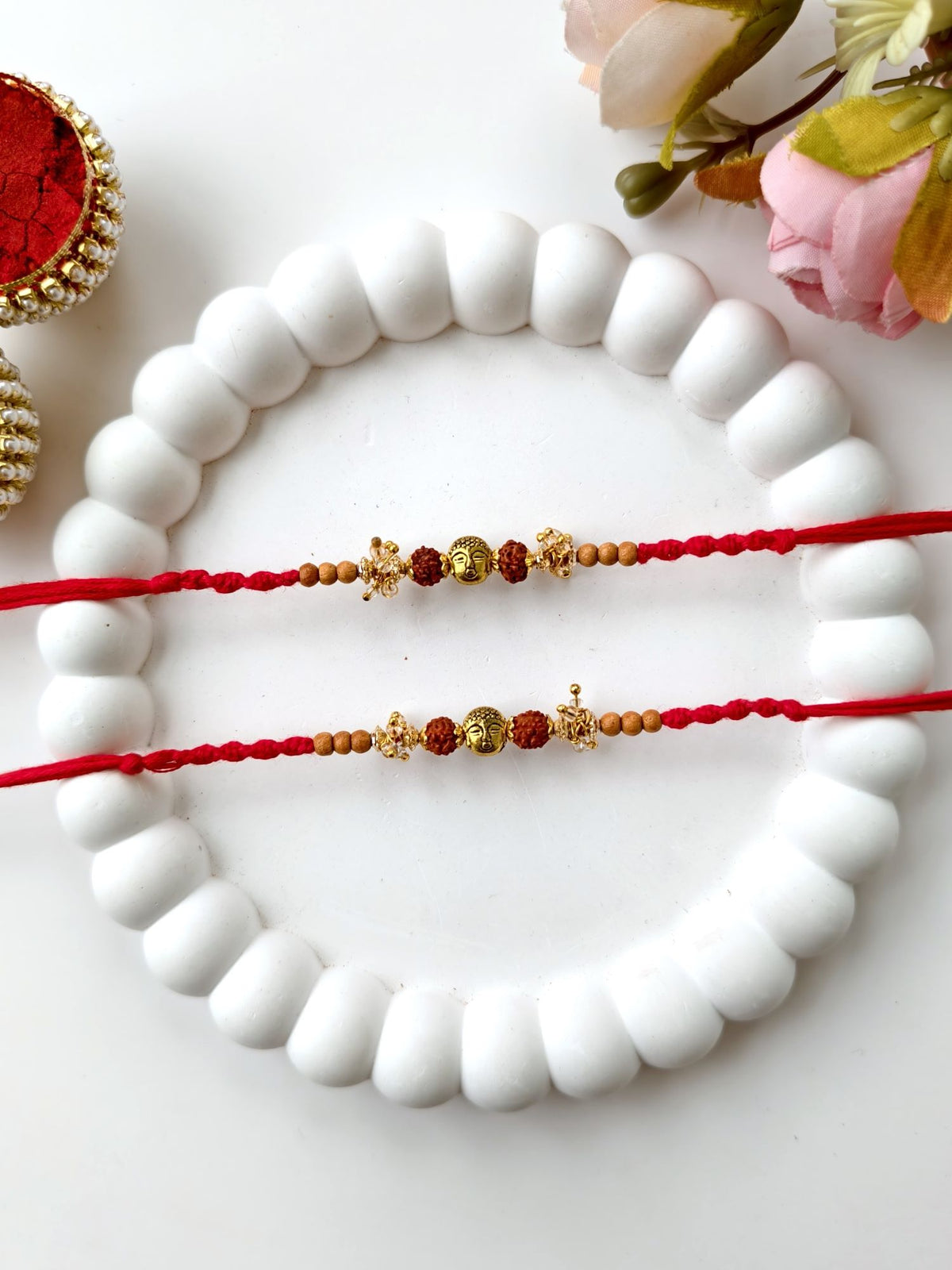 Blessings Rudraksha Rakhi Set of 2 for Precious Ties