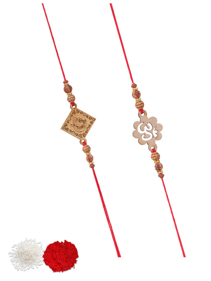 Ganesha and om  Rakhi Set of 2 –  Rakhi for Brother 2026