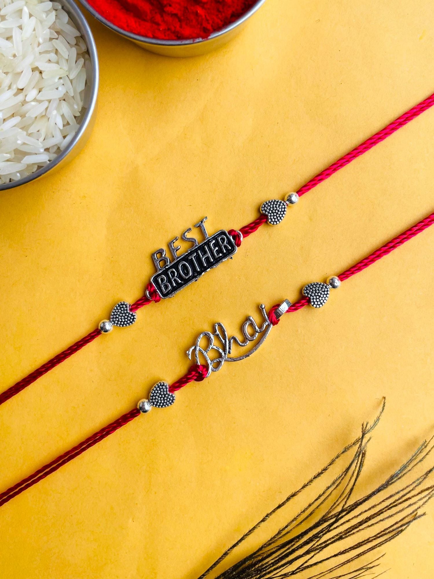 Handmade Oxidised Silver Rakhi 2026 Set for Brothers