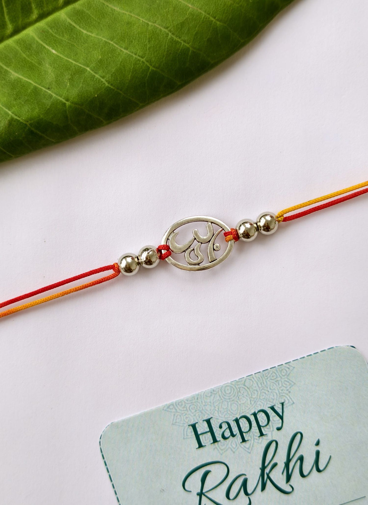 silver om rakhi, handmade designer rakhi for brother 2026