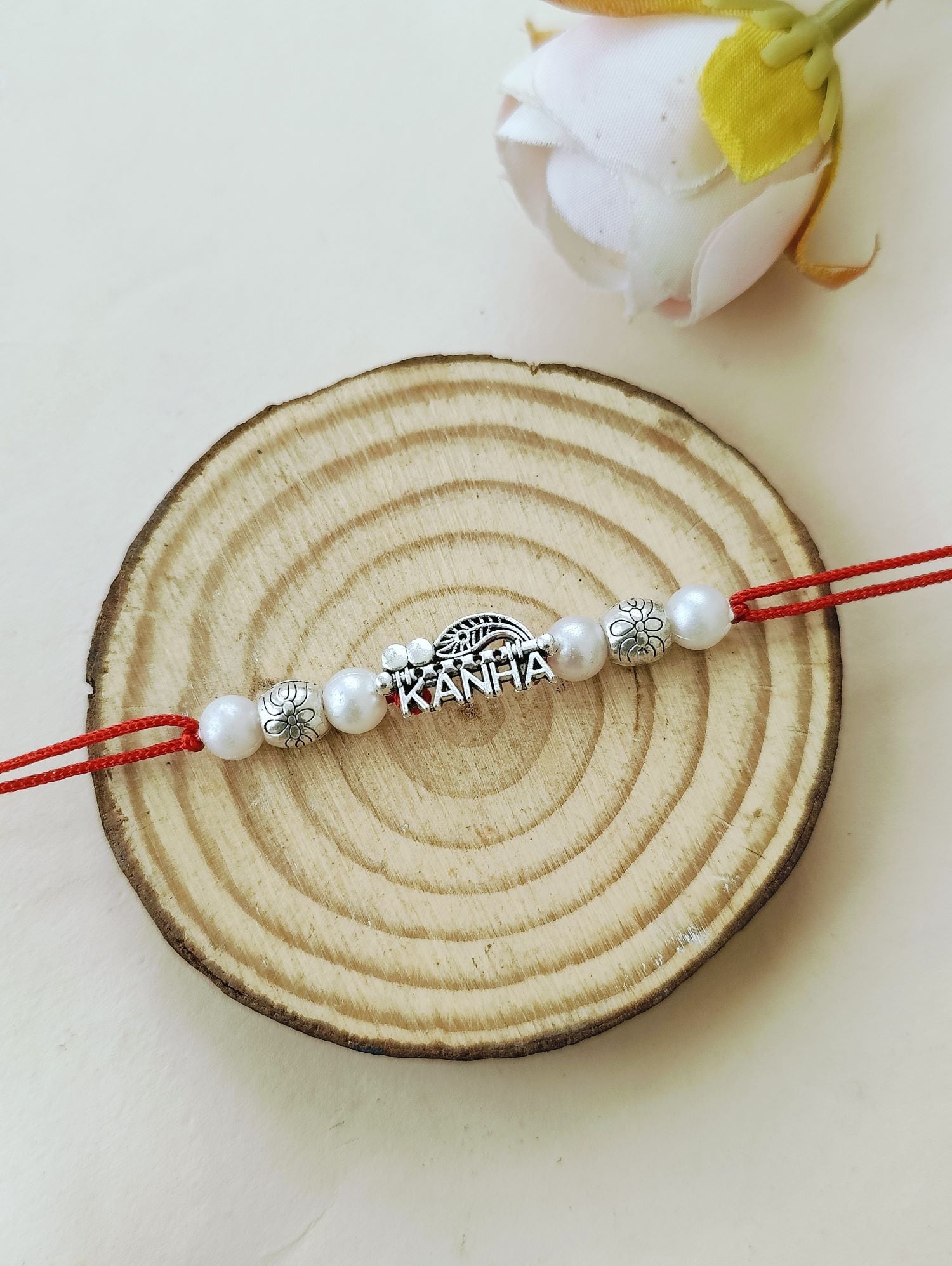 Silver oxidised Kanha rakhi, handmade stylish rakhi for brother