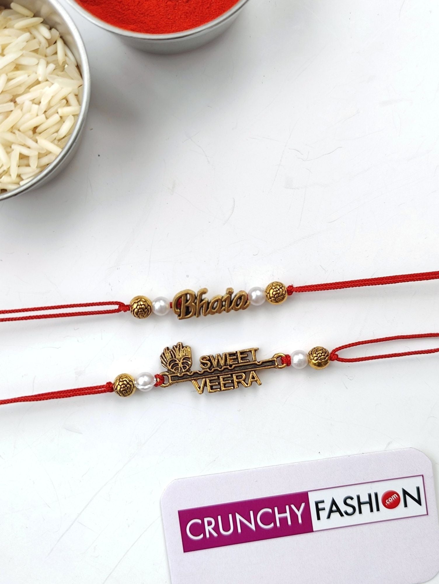 Oxidised Gold-Plated Rakhi Set of 2 for Brother – Adjustable 2026 Edition