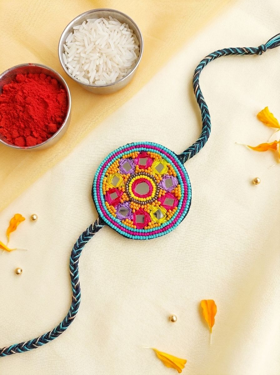 Handmade Multi-Color Beaded Rakhi Gift for Brother – Rakhi 2026