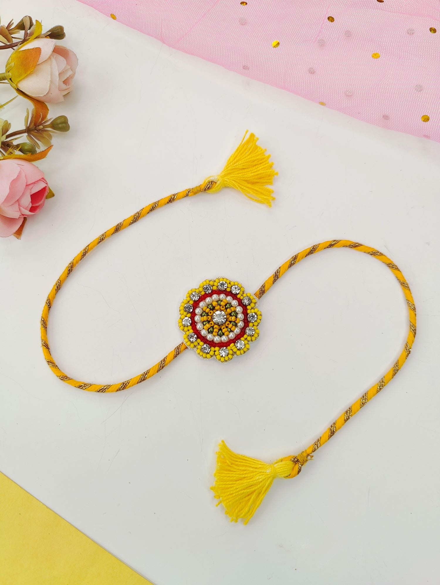 Handmade Rakhi 2026 Multicolor Beaded Design – Rakhi for Brothers