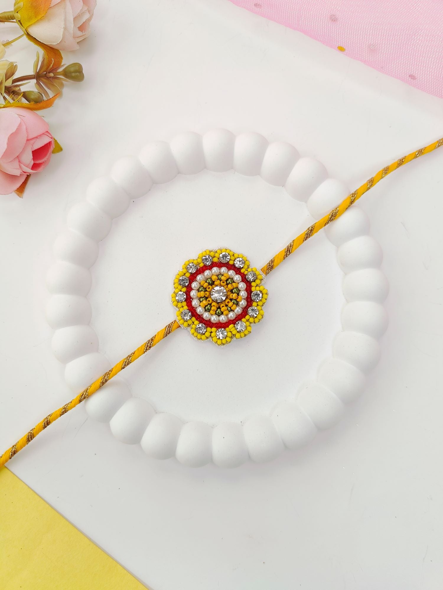 Handmade Rakhi 2026 Multicolor Beaded Design – Rakhi for Brothers