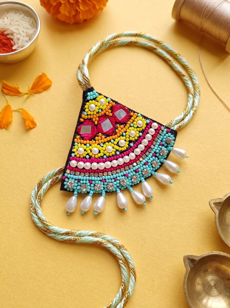 Handmade Multicolor Lumba Rakhi Designs for Bhabhi – Rakhi 2026 Collection