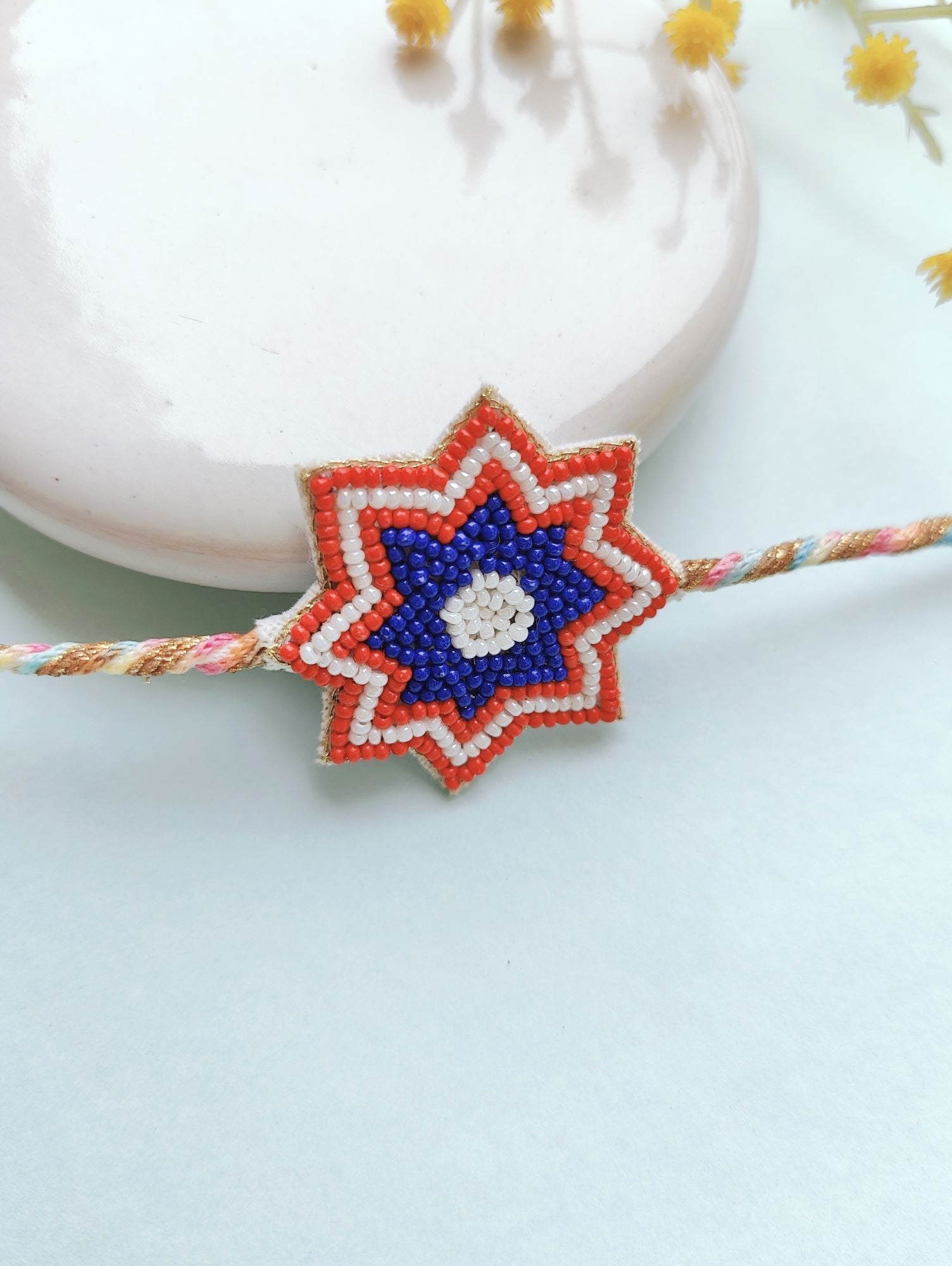 Handmade Captain America Kids Rakhi Band 2026