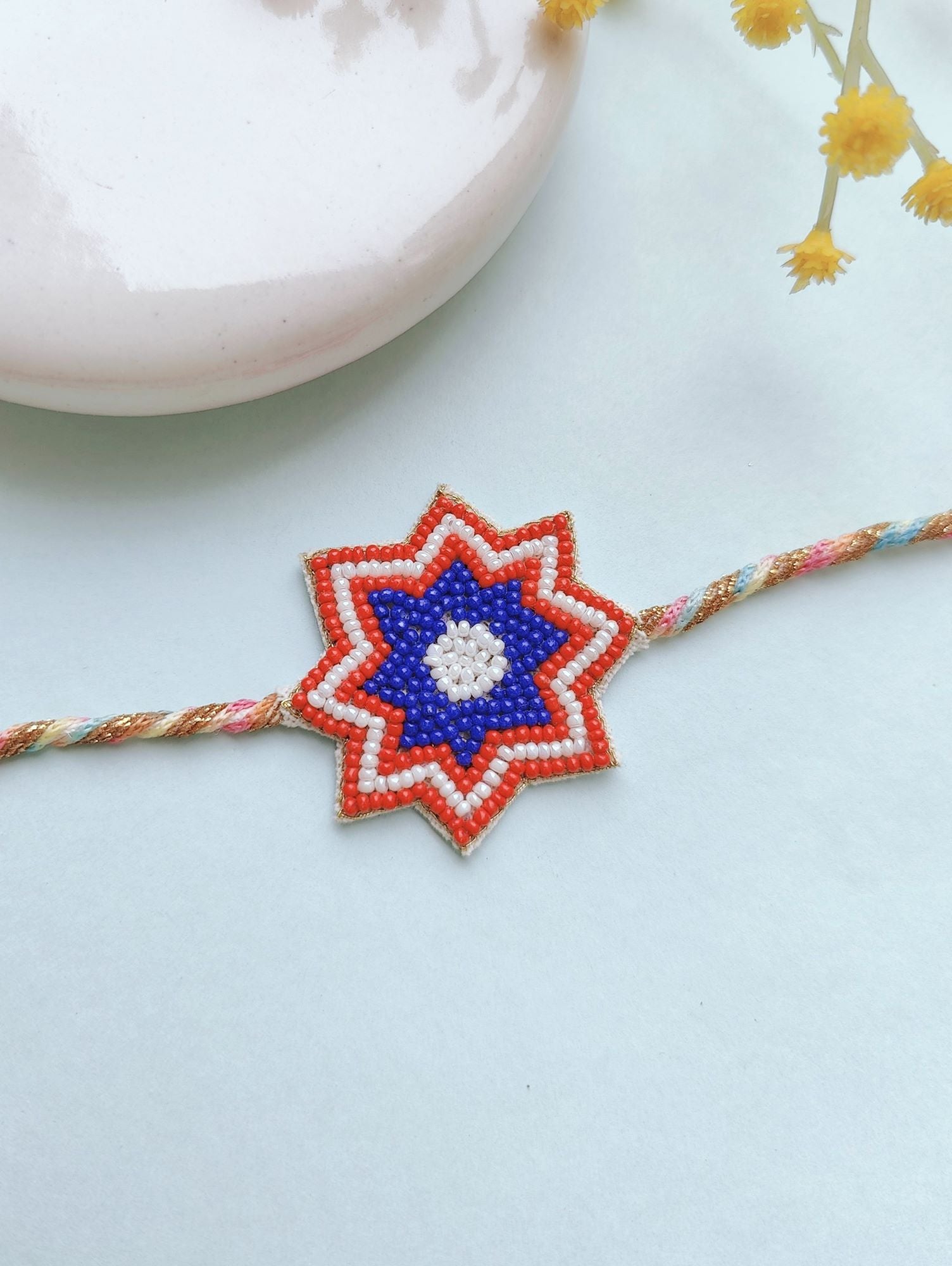 Handmade Captain America Kids Rakhi Band 2026