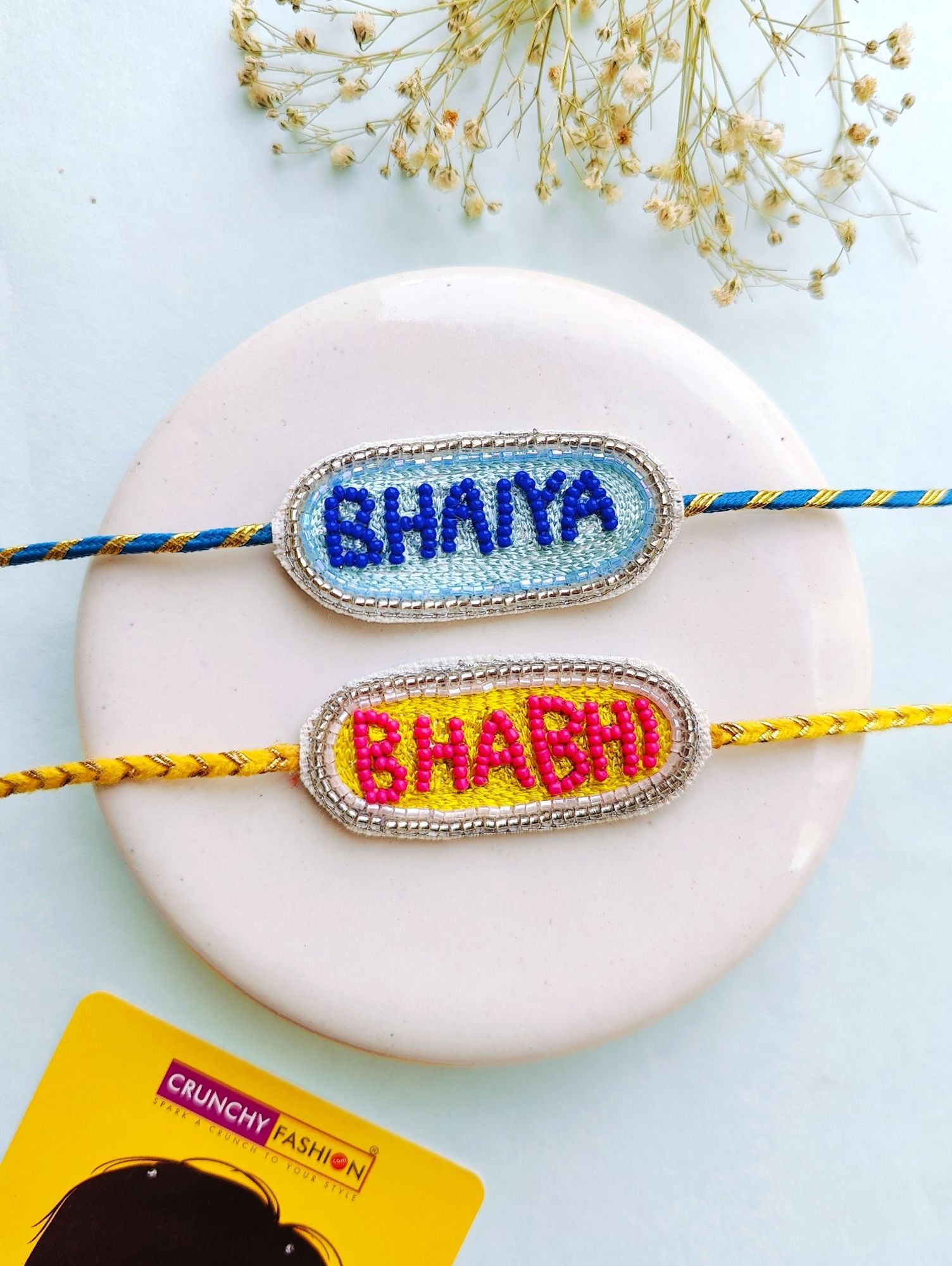 Handmade Bhaiya Bhabhi Rakhi Set | Rakhi 2026 for Couples