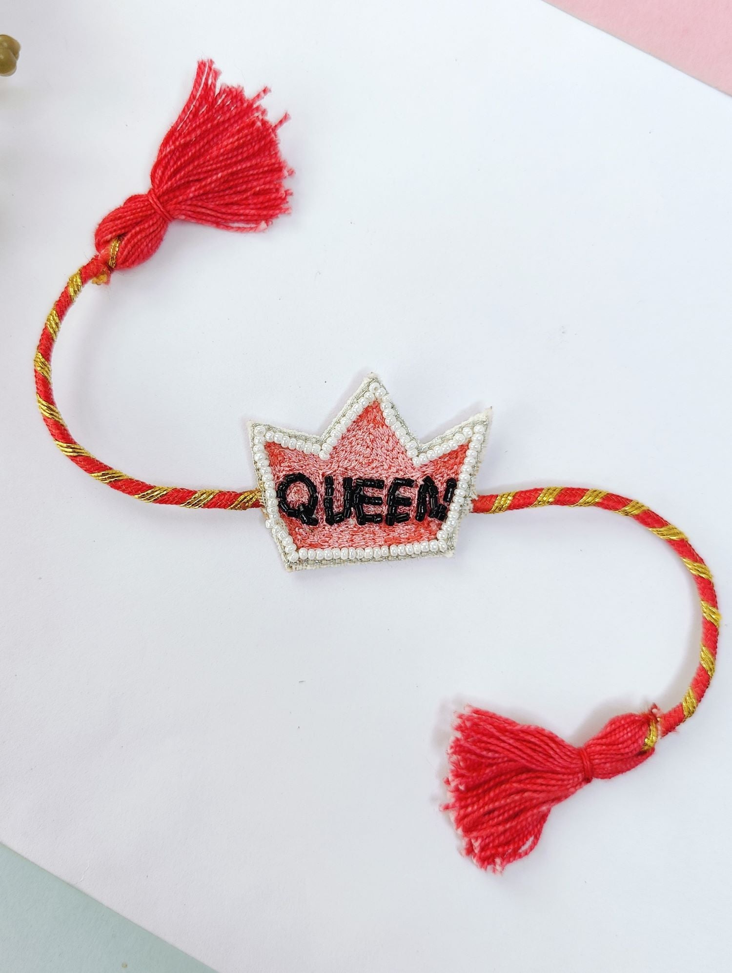 handmade queen rakhi for sisters, premium creative handmade rakhi design