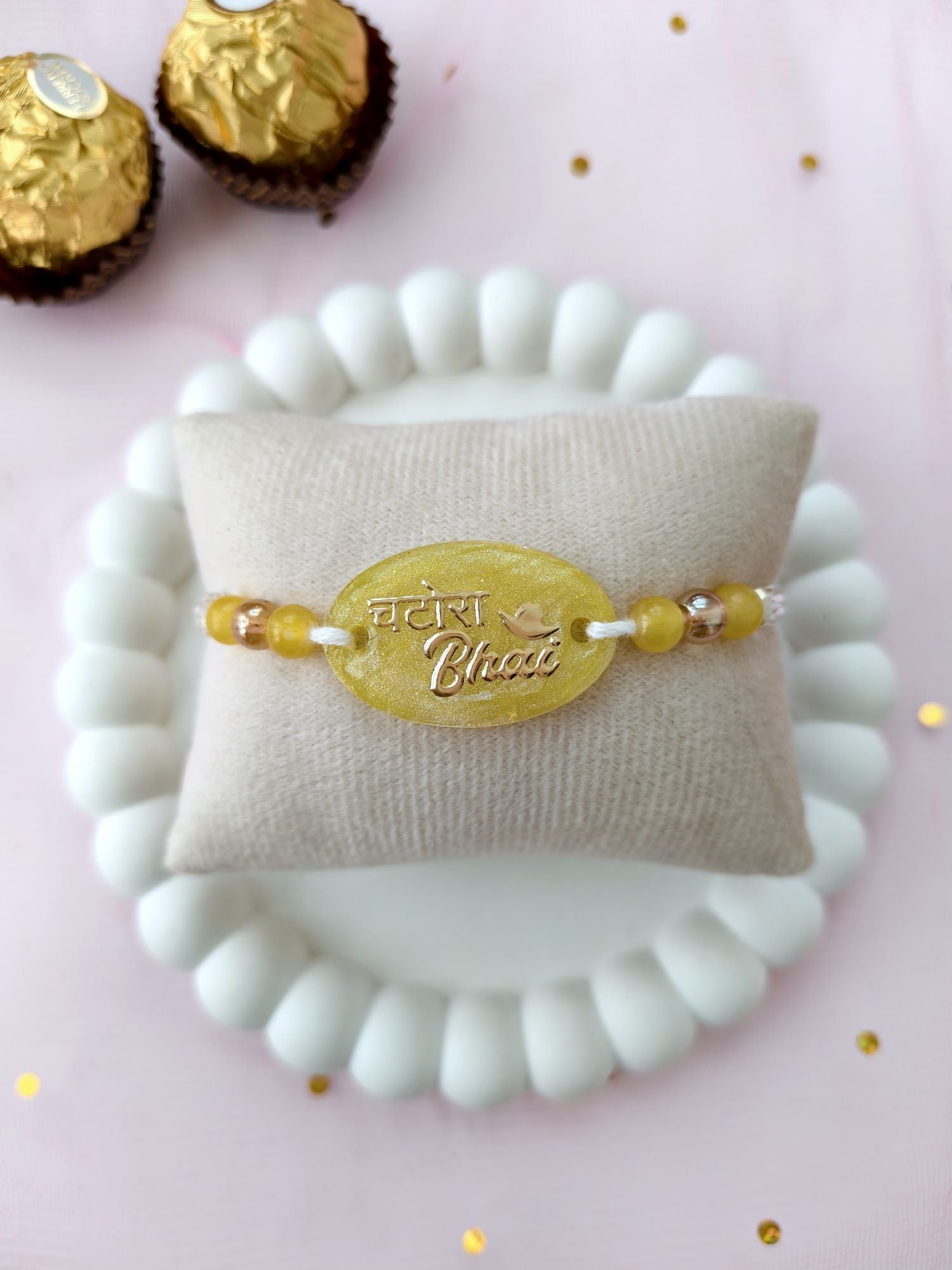 Handmade resin rakhi 2026, chatore bhai design, best rakhi for brother
