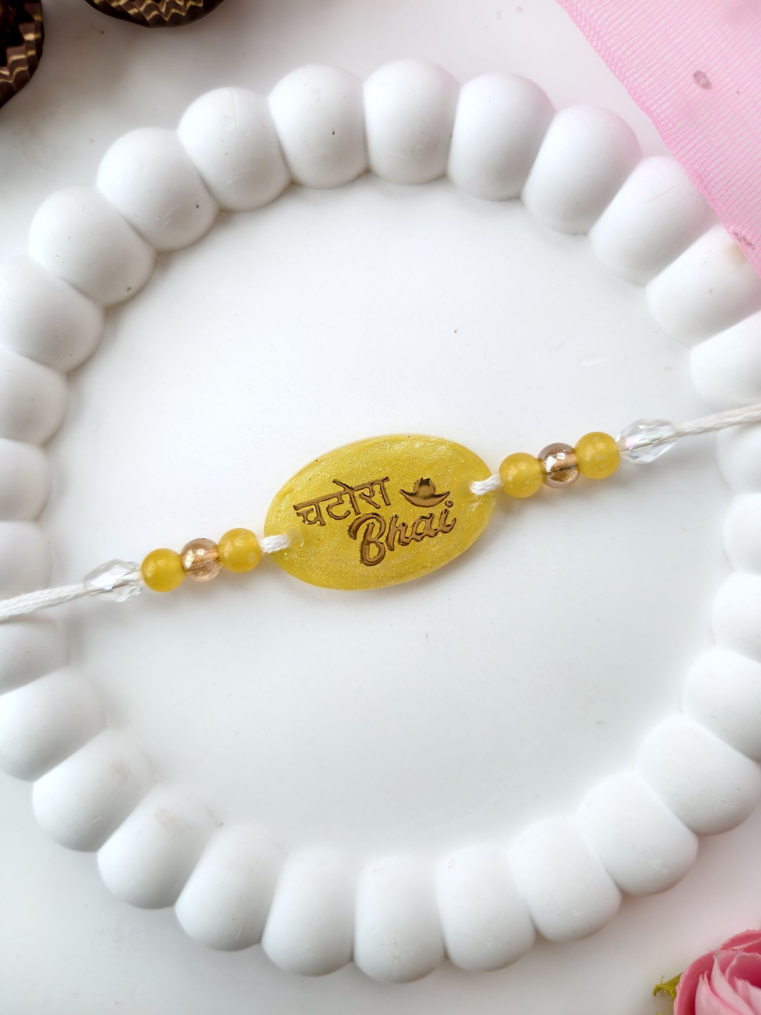 Handmade resin rakhi 2026, chatore bhai design, best rakhi for brother