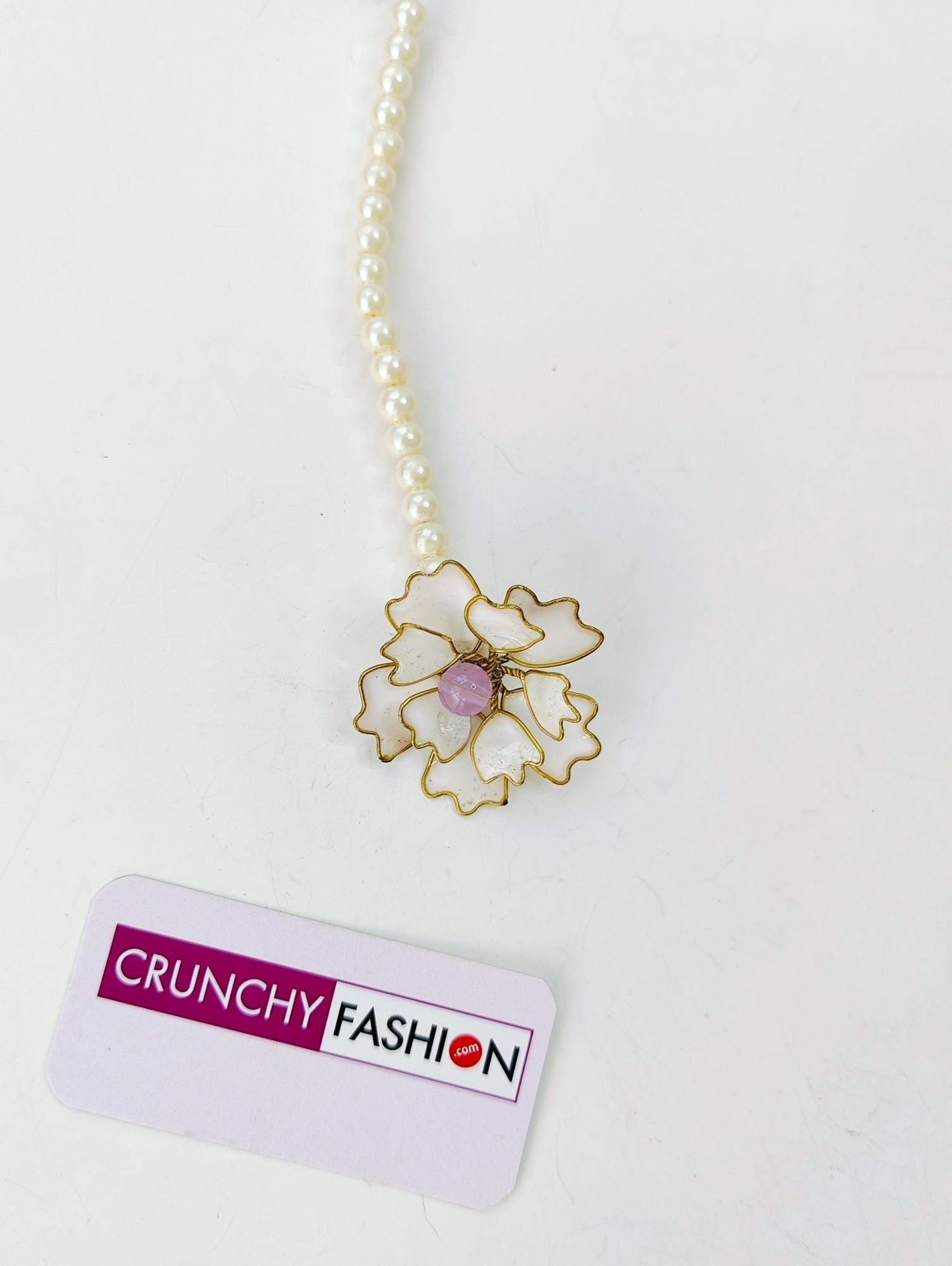 Handmade light pink, floral-themed bridal jewellery set, ideal for haldi and mehndi ceremonies