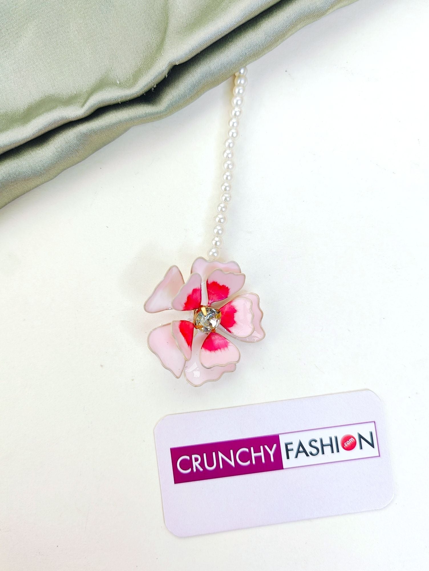 Handmade Pink Floral Resin Art Bridal Set for Haldi and Mehndi
