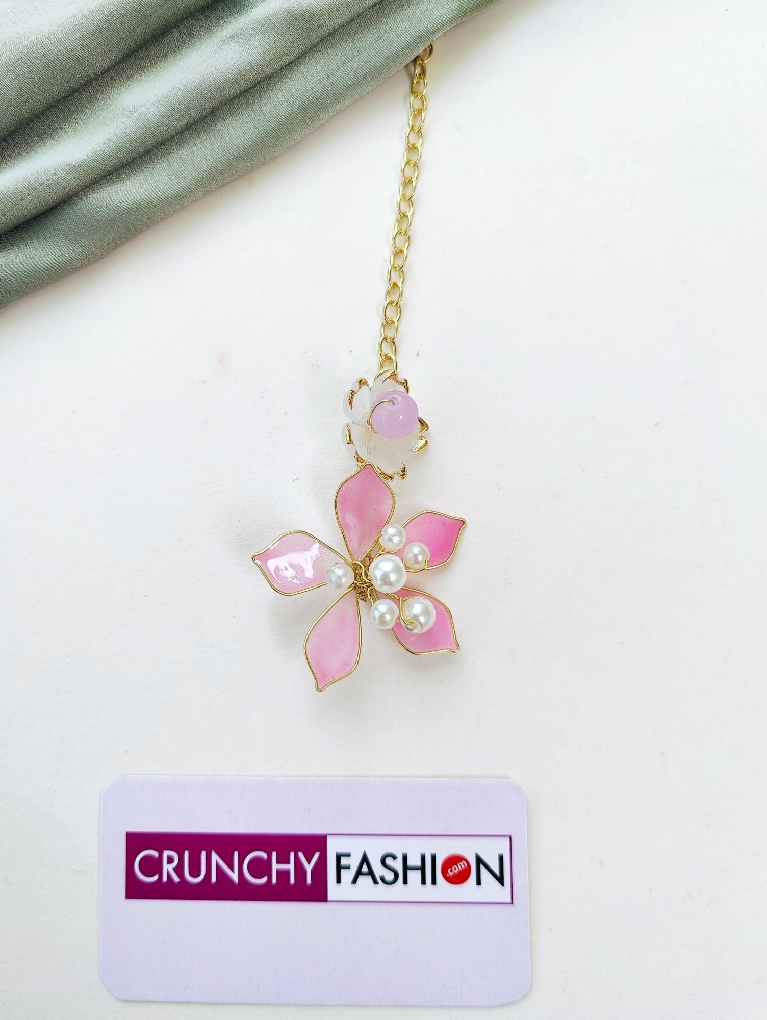 Bridal Blossom: Lavender-Pink Resin Carnival Jewellery Set for Haldi-Mehndi