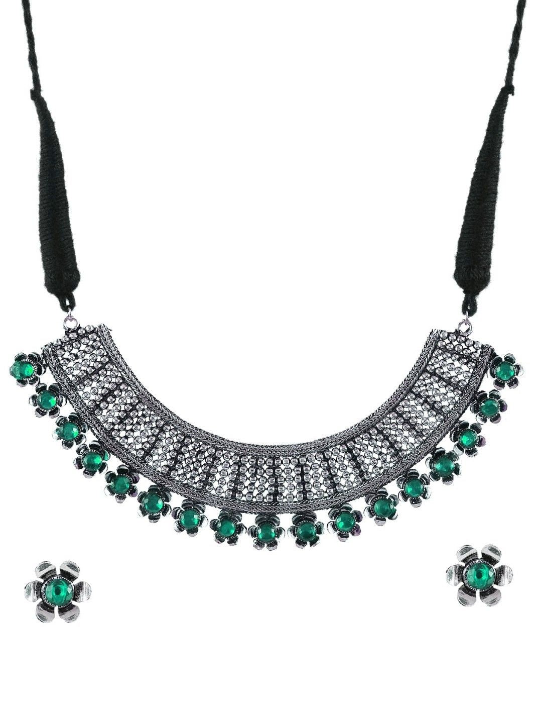 Silver Oxidised Jewellery Set – Shop Oxidised Jewellery Online Collection
