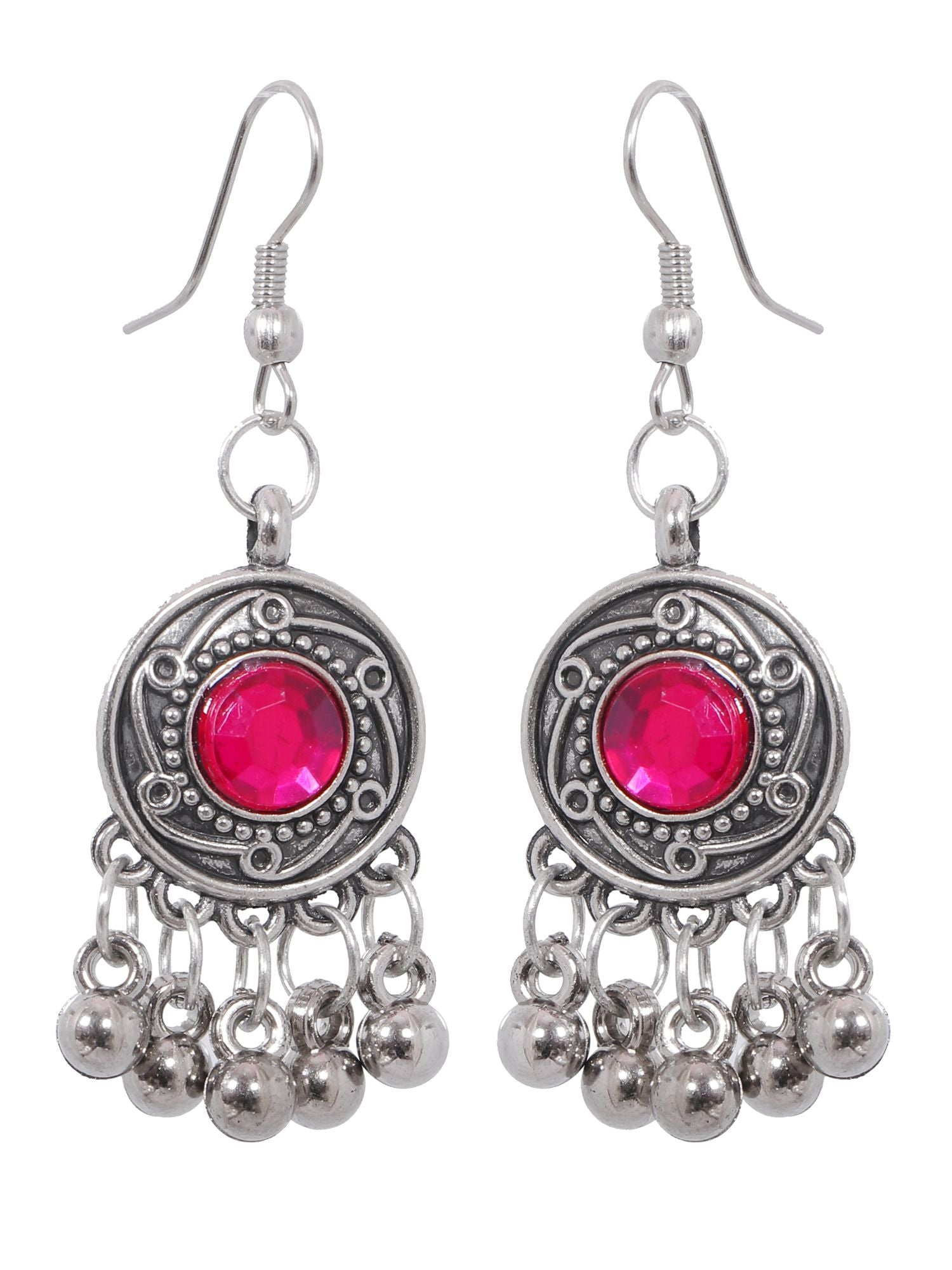 Elegant silver oxidised jewellery set featuring antique designs, perfect for those seeking oxidised jewellery near me